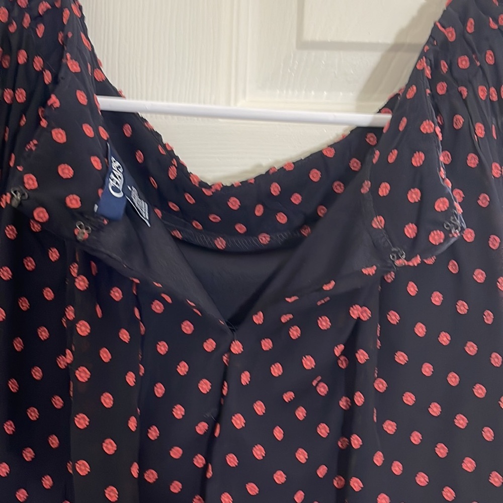 Chaps Women's Black and flower print dress, size 6 - Picture 8 of 12